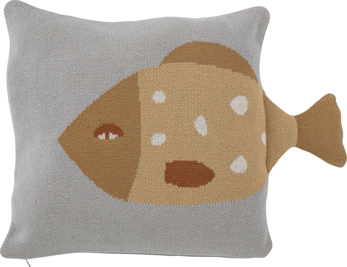 Larle Cushion, Blue, Cotton OEKO-TEX®
