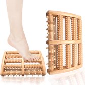 Bol.com Massage Apparaat Premium Voetmassage Roller Hout Hielspoor Massage Plantaire Fasciitis Voetreflexzone Houten Voor Thuis ... aanbieding
