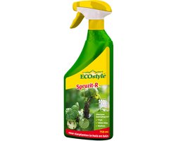ECOstyle Spruzit-R Insecten Bestrijdingsmiddel Spray - Bladluis, Trips, Witte Vlieg - 100% Plantaardig - Binnen & Buiten - Gebruiksklaar - 750 ML