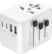 Bol.com Wereldstekker universele reisadapter - Duitsland USA Engeland Australië Japan - 2 U A en 2 U C aanbieding