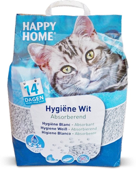 Foto: Happy home white kattenbakvulling 20 l per stuk