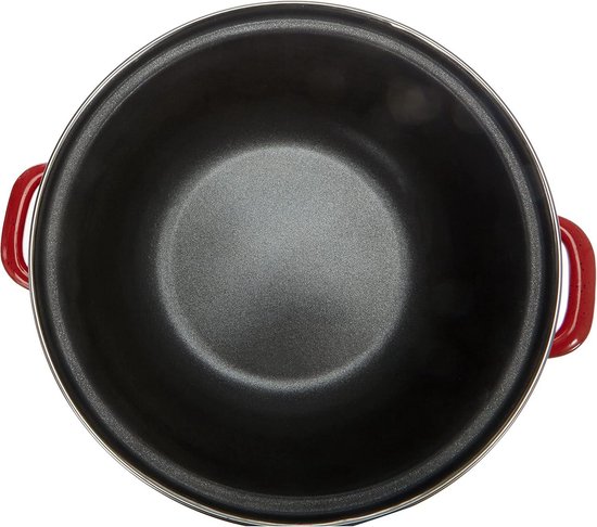Oliebollen Friteuse - Oud En Nieuw - Frituurpan Met Mandje En Deksel Korinto 24 Cm Geemailleerd Staal Antiaanbaklaag Geschikt Voor Inductie 6152514852805 2
