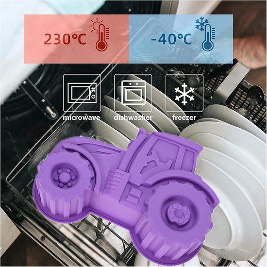 Fondant Mallen Bakvorm Tractor Autovorm Silicone Taartvorm Kinderen ...
