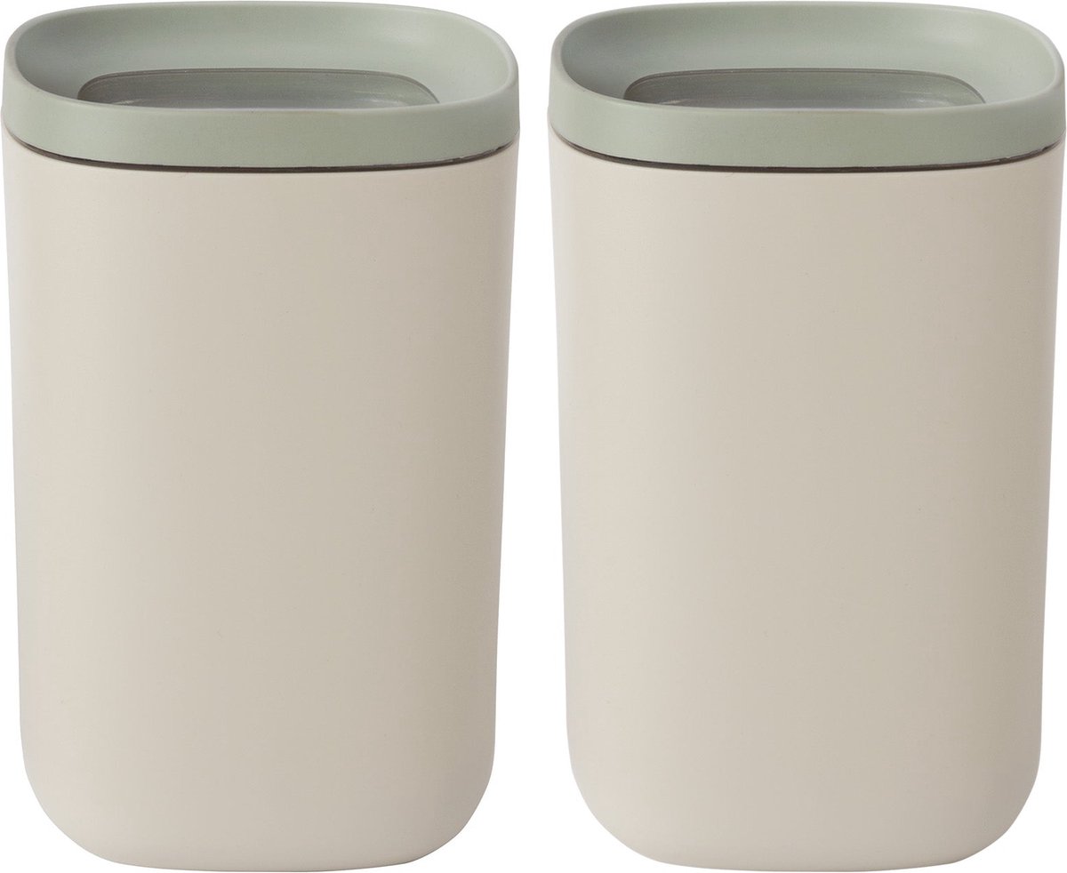 LEO 2-delige grote voedselcontainer set Balance - Groen -