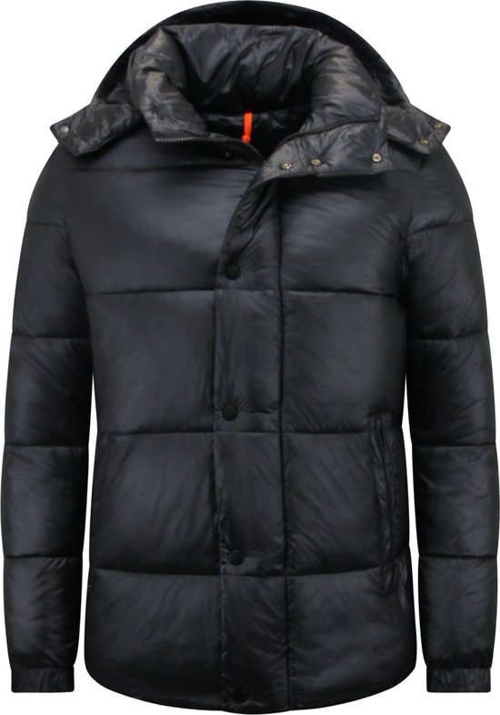 Puffer jas - Winterjas Heren - Jassen Heren - 8055 - Zwarte Jas