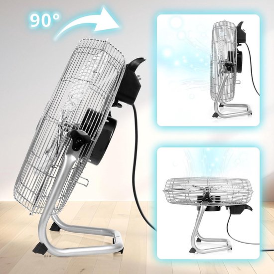 Duronic FN16 Ventilador de Suelo 40cm 75W 4 Velocidades Aspas Metálicas