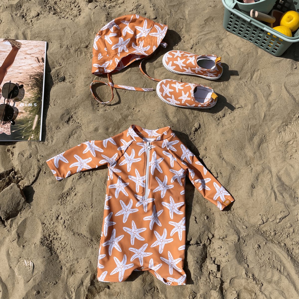 Swim Essentials UV Zwempak Jongens - Oranje - Seastar — afbeelding 4