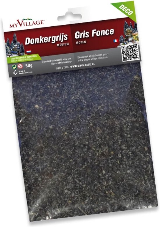 Strooisel Donkergrijs Medium 50G -My Village