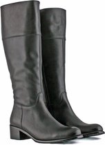 Dames Laarzen Brede Kuiten Anna in Zwart Kuitomtrek 48 cm, schoenmaat 39