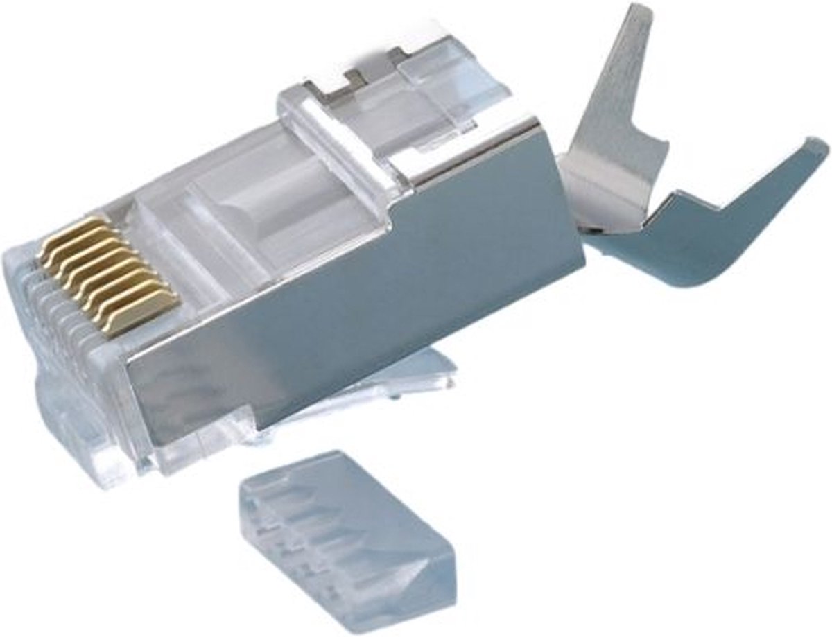 FTP stekker shielded Cat.6A RJ45 voor massieve aders per stuk