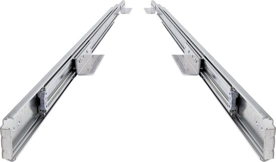 Set de guides de tiroir + supports de tiroir 70 cm 28" entièrement extensibles et capacité de charge de 250 kg 2 pcs. guides de tiroir de camping robustes 700 mm 28 pouces support de tiroir en aluminium coudé