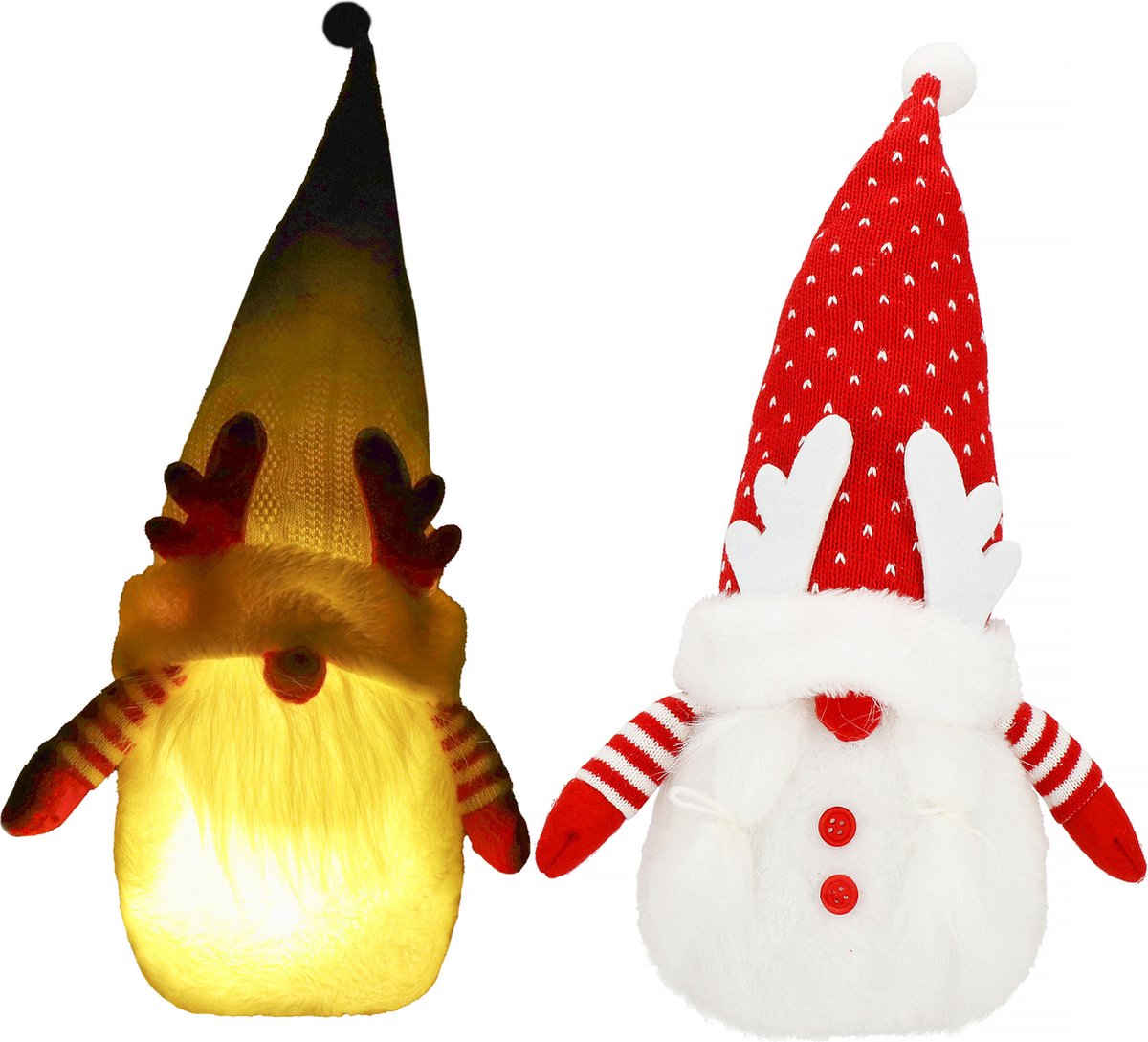 Springos Kerstkabouter | 1 Stuk | Lichtgevend | 36 cm