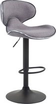 Tabouret de bar Clp Las Vegas - Tissu - Gris clair Noir