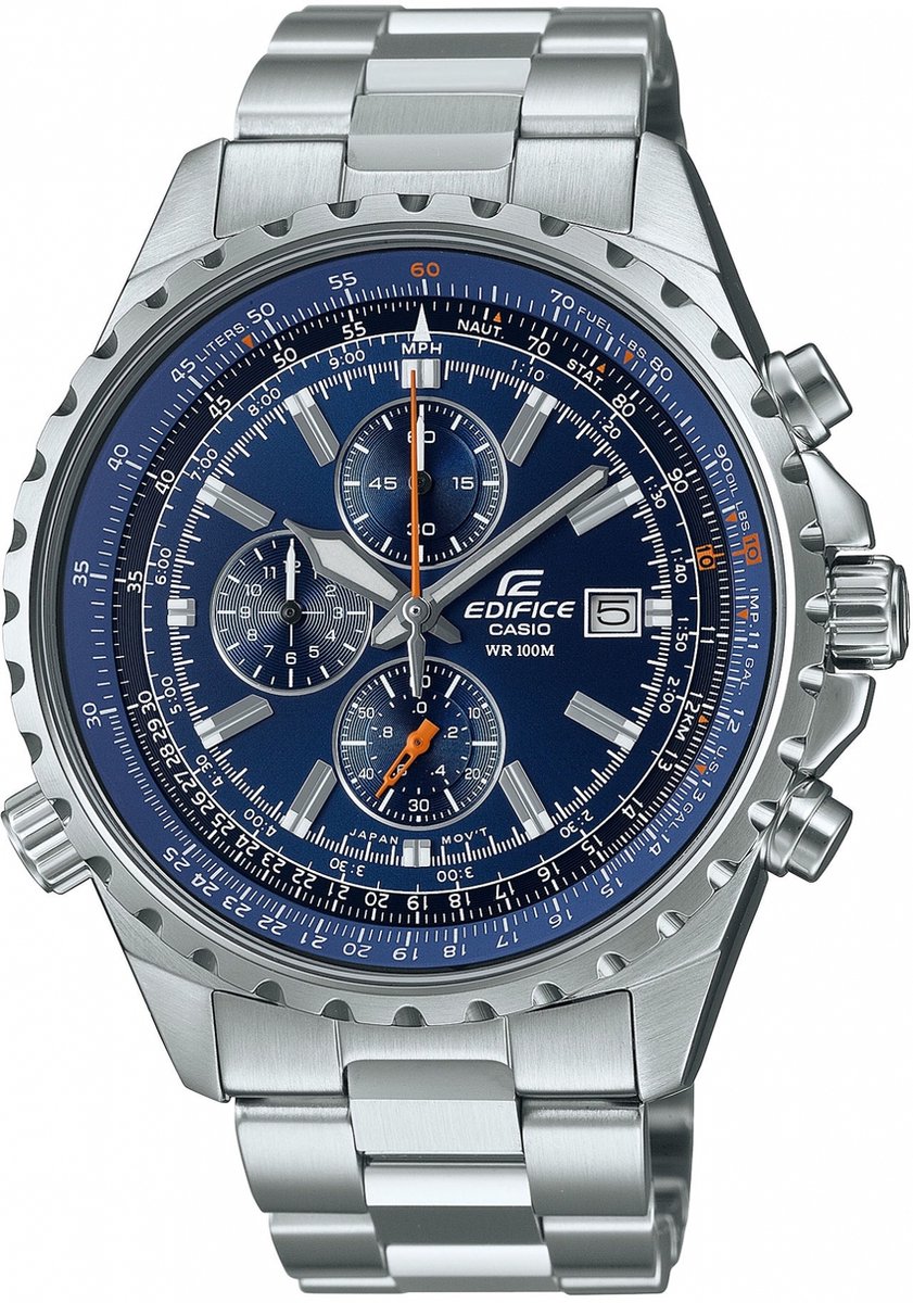 Casio Edifice EF-527D-2AVUEF Herenhorloge 46 mm - Zilverkleurig