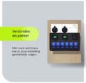 Verzonden pakket met het schakelpaneel erin.