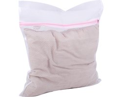 Urban Living Waszakken XXL size voor delicaat wasgoed - lingerie/bh waszak - wit - 38 x 48 cm