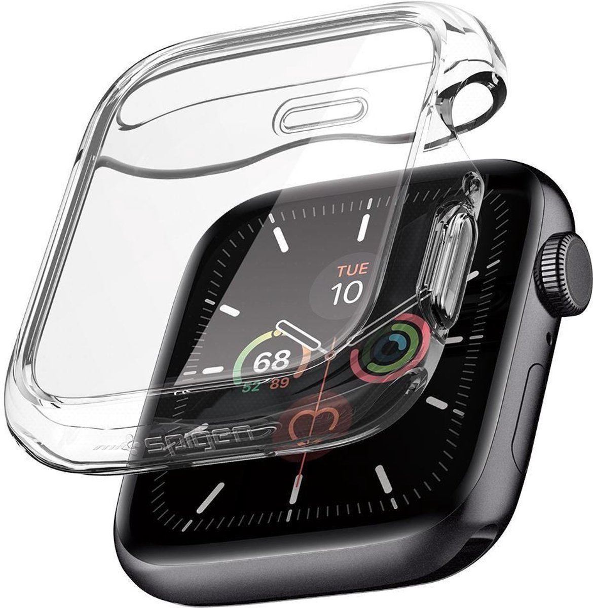 Spigen - Apple Watch 4 44mm Case - Siliconen Ultra Hybrid - Transparant