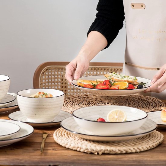 Vancasso, Bonbon Tafelservies van aardewerk, 24-delige set