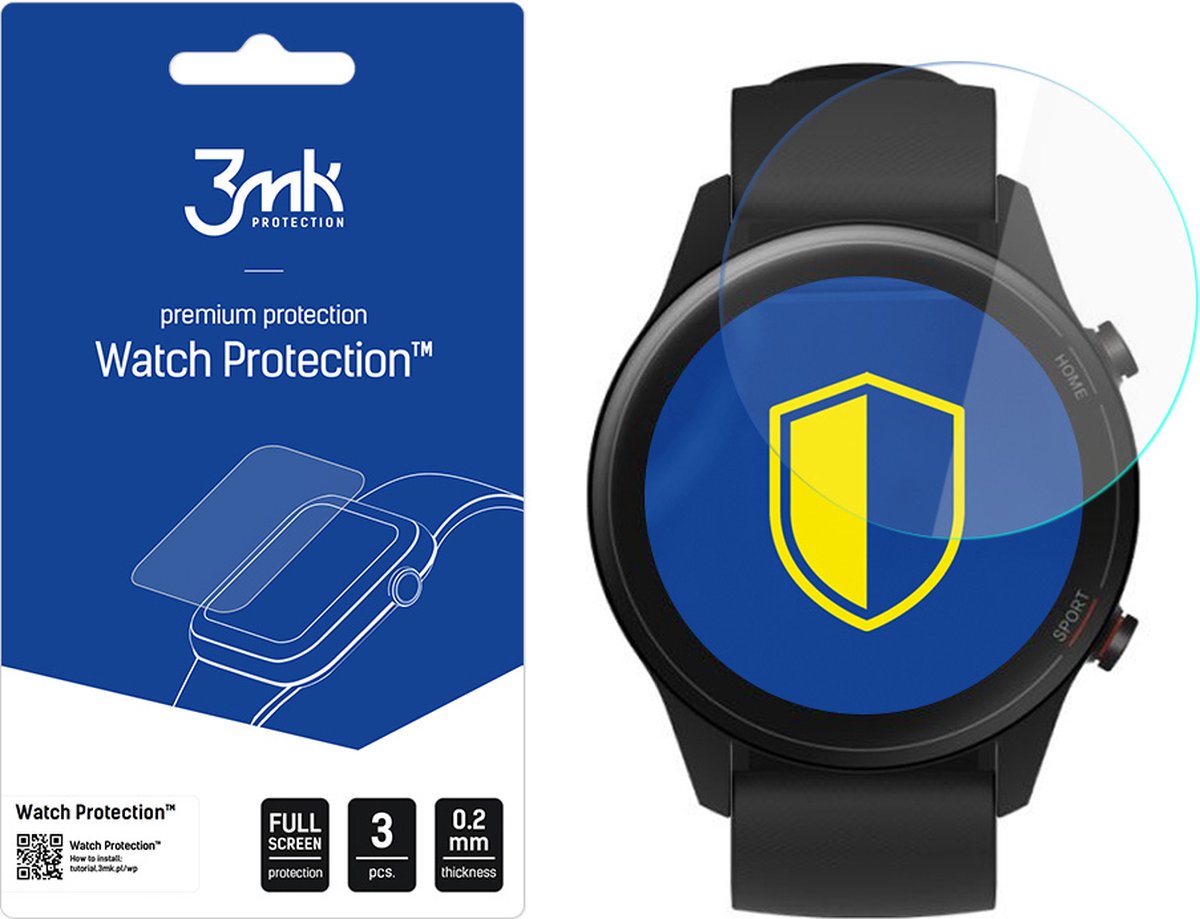 Xiaomi Mi Watch Color Amoled - 3mk Watch Protection v. FlexibleGlass Lite