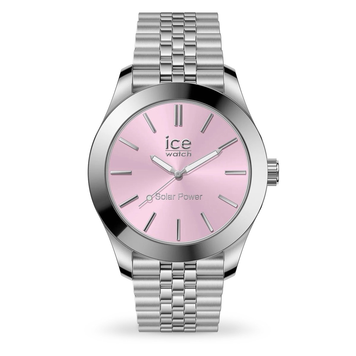 Ice Watch ICE steel - Silver light pink 023790 Horloge - Staal - Zilverkleurig - Ø 34 mm