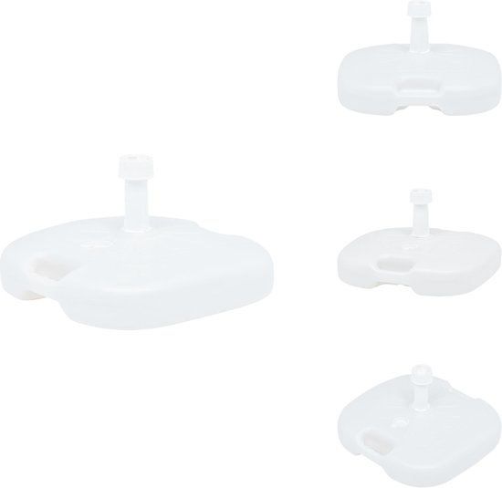 vidaXL Parasolvoet vierkant 30 kg graniet