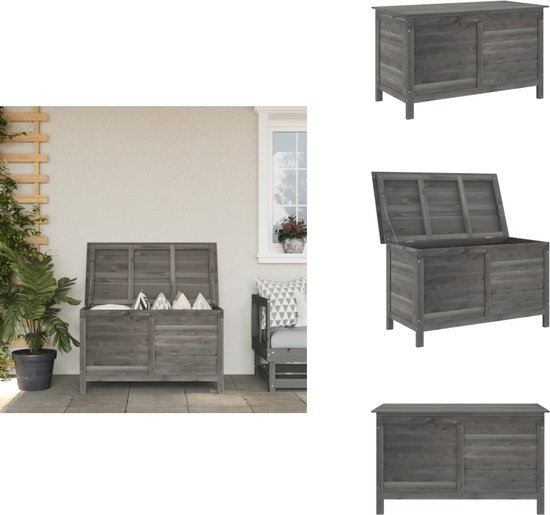vidaXL Tuinbox met jaloezieën 113x50x56 cm massief acaciahout - Tuinbox