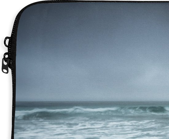 Pochette ordinateur 13 pouces 34x24 cm - Plage et mer - Pochette Macbook & Laptop imprimé photo mer de Norvège - Pochette ordinateur portable avec photo