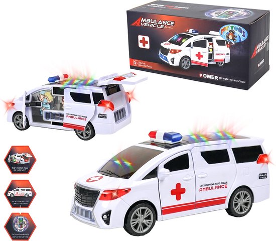 Voiture Ambulance Jouet Avec Lumière Et Son - Véhicule De Sauvetage Pour Enfants Jouet Secours Enfant Voiture Ambulance Jouet Avec Lumière Et Son - Véhicule De Sauvetage Pour Enfants Jouet Secours Enfant