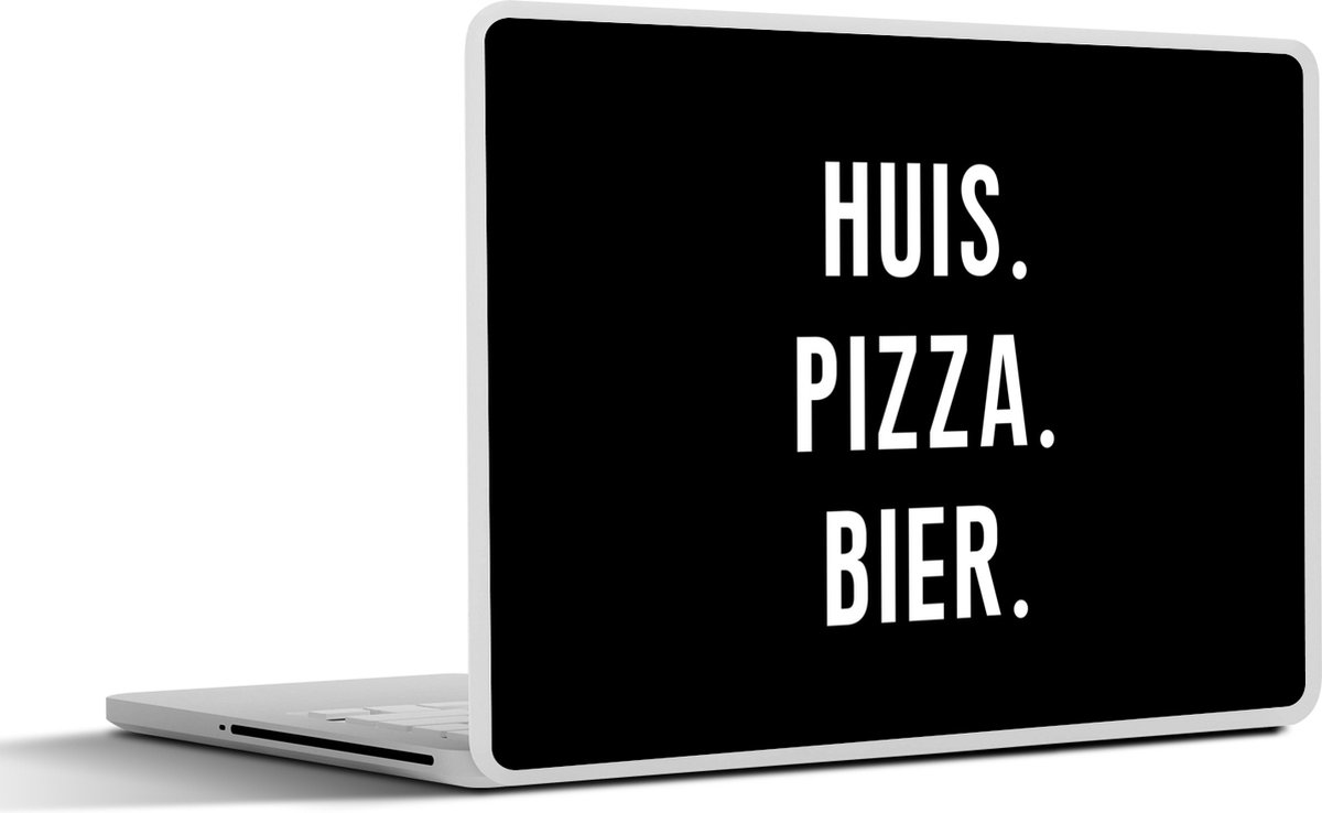 Laptop sticker - 14 inch - Huis - Bier - Spreuken - 32x5x23x5cm - Laptopstickers - Laptop skin - Cover