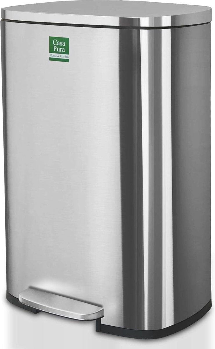 Goedkoopste Pedaalemmer tot 72 liter - Elegante roestvrijstalen afvalemmer met automatische sluitfunctie