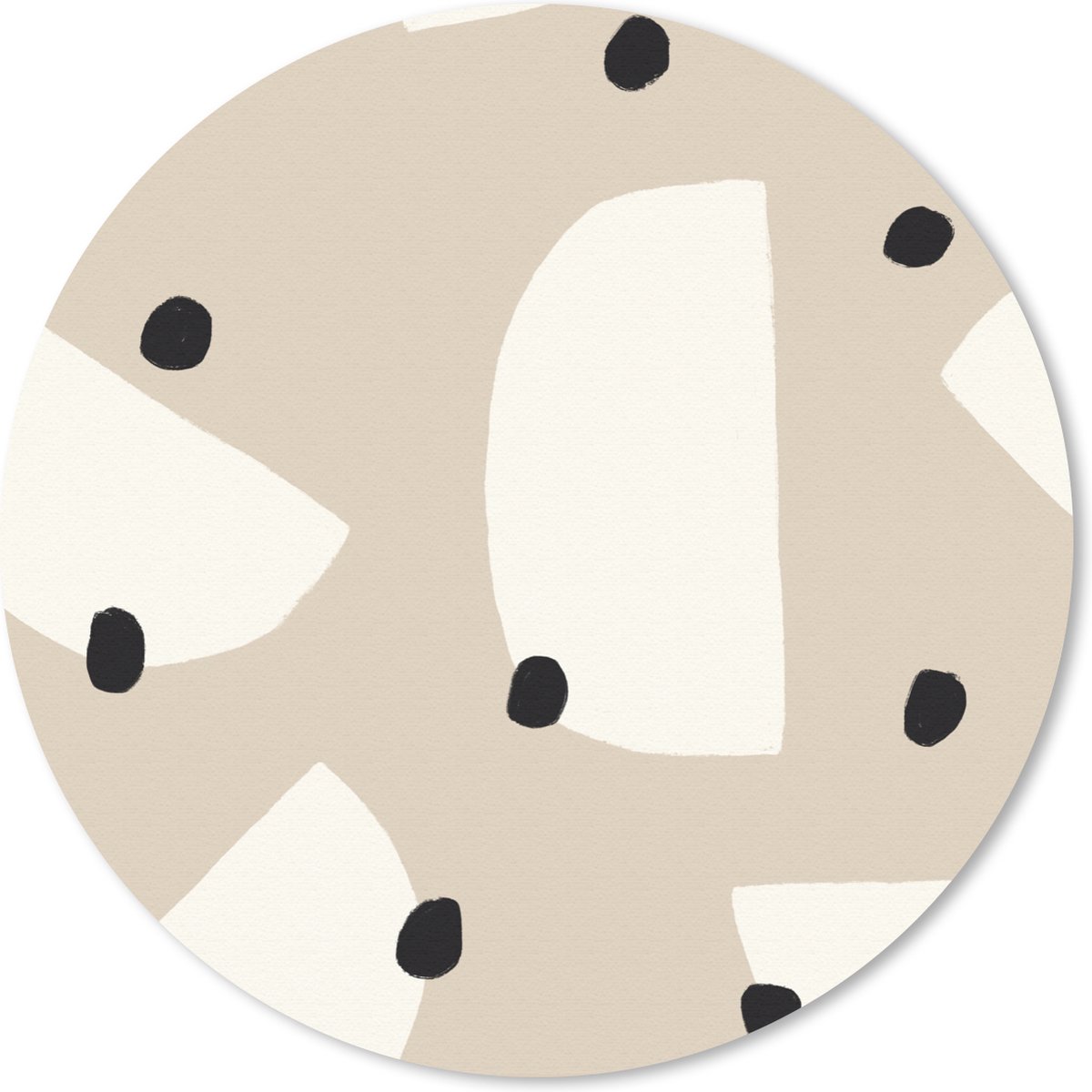 Muismat rond 50x50 cm - Mousepad Pastel - Abstract - Design - Ronde muismatten