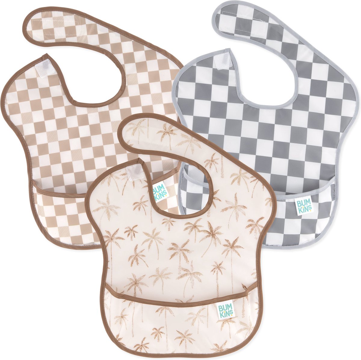 Goedkoopste Bumkins - SuperBib® slab (3 stuks) - Palm Daze (6-24m