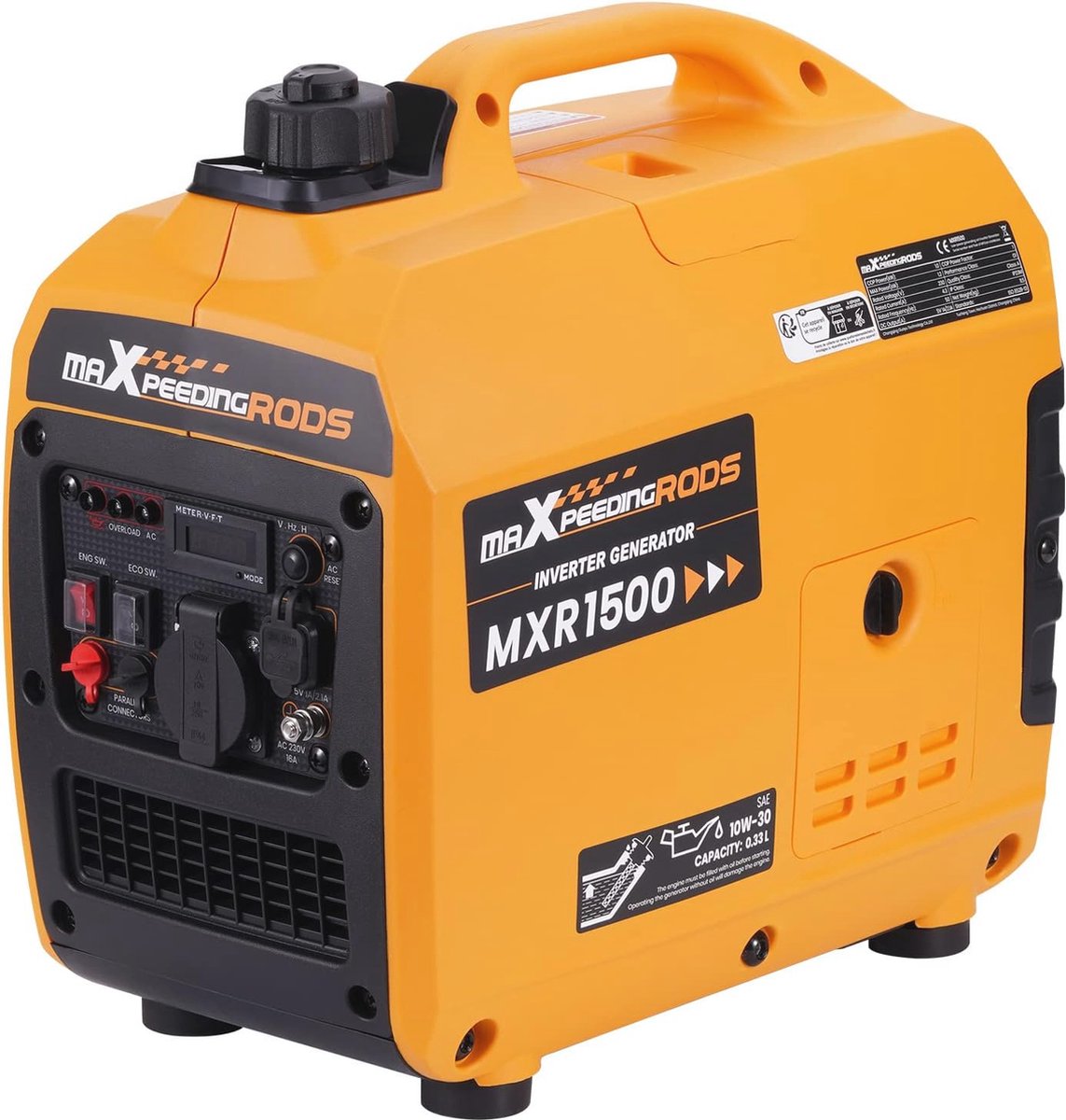 1200 W Benzine Inverter Generator - Compact, Licht en Ideaal als Noodstroomaggregaat