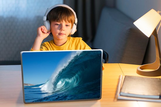 Laptop sticker - 13.3 inch - Zee - Water - Golf - 31x22,5cm - Laptopstickers - Laptop skin - Cover