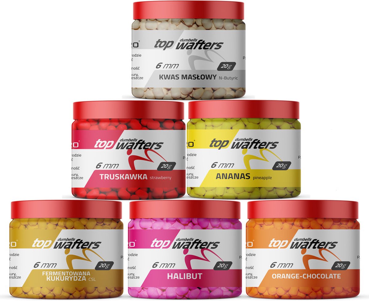 MatchPro Top Dumbell Wafters 6mm 20gr - Smaak : Mulberry