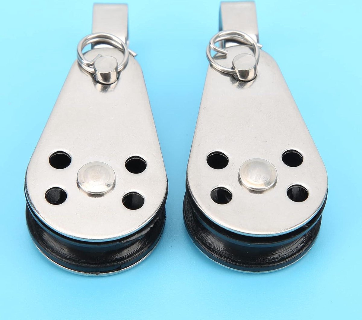 Poulies De Traction En Acier Inoxydable - Lot De 2 - Pour Corde, Levage, Voile - Résistantes à La Corrosion