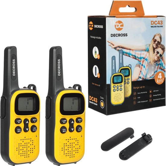 FOREDOM Walkie Talkies recargables para niños Walkie Talkies de largo