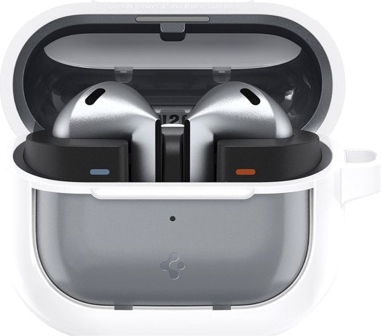 Spigen Case Convient pour Samsung Galaxy Buds Pro 3 - Spigen Ultra Hybrid buds case - blanc