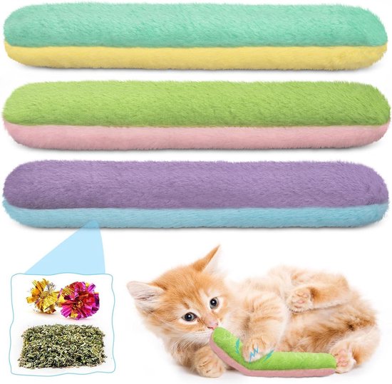 4er Pack Interactief Katzenspeelgoed Set - Veerspeelgoed Met Bel In Snoepvorm Voor Kittens En Huiskatten
