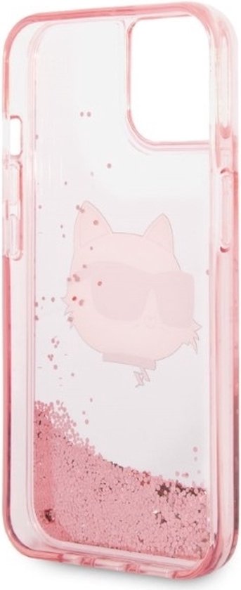 Karl - Lagerfeld - KLHCP14MLNCHCP iPhone - 14 - Plus - 6.7 - rose/rose - coque rigide - Glitter - Choupette - Head