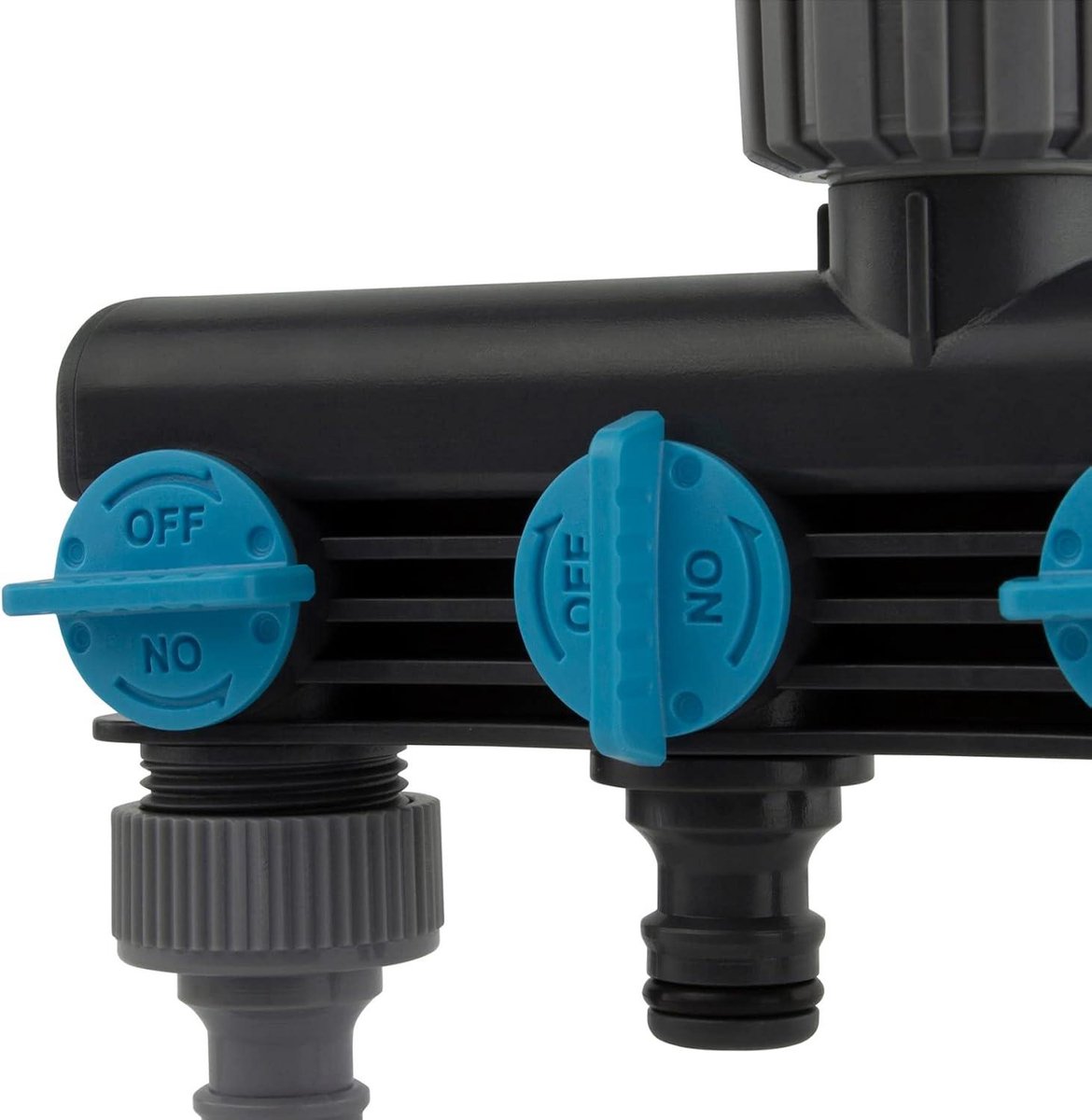 2-weg kraan waterverdeler: tuin waterverdeler van messing voor 2 tuinslangadapters, 2-delige verdeler 3/4 inch adapter 1/2 inch met kogelkraan voor het instellen en afsluiten van de waterstroom