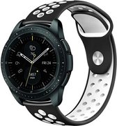 Beline Horlogeband 22mm Sport Silicone zwart wit zwart/wit doosje