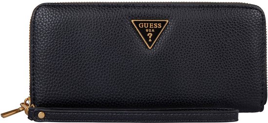 Foto: Guess laryn slg zip around dames portemonnee zwart one size