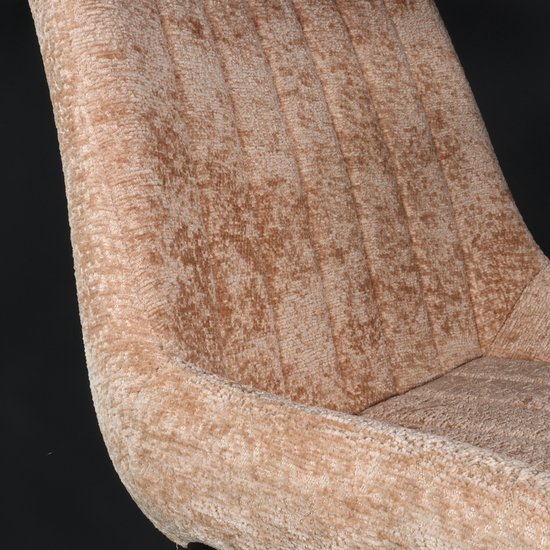 Chaise de salle à manger Susta chaise de salle à manger en chenille taupe