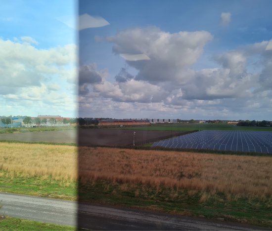 Film pour vitres résistant au soleil transparent/marron 50 cm x 2 mètres autocollant - Film pour vitres résistant au soleil - Film anti-éblouissant/calorifique