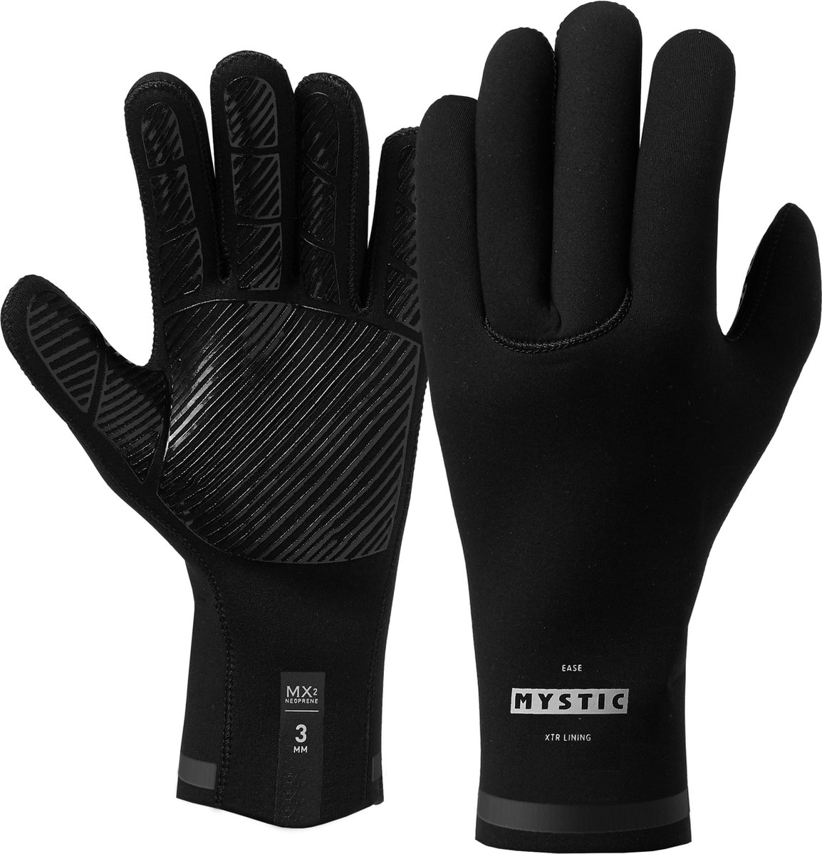 Mystic Crest Neopreen handschoenen 1.5mm 5Finger - 250082 - Black - S