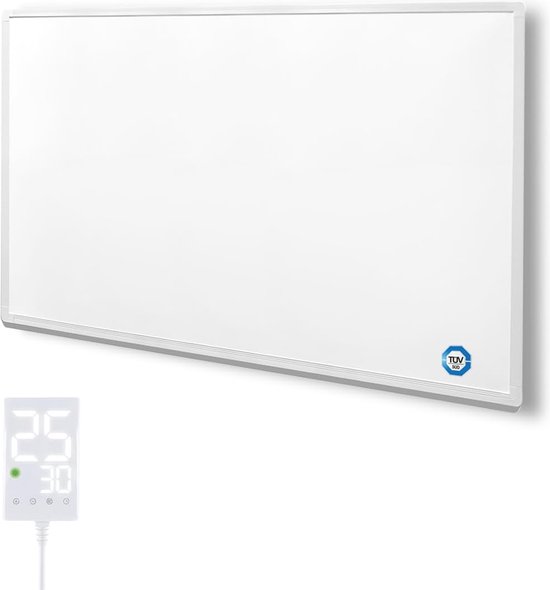 Infrarood Muurverwarmingspaneel SUNWAY SWRE 1000 met digitaal Thermostaat Wit