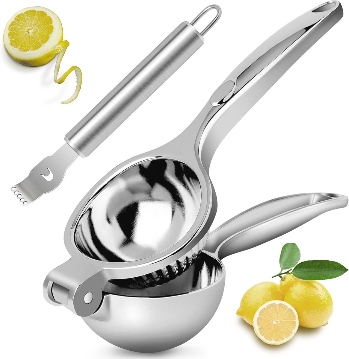 Handmatige citroenpers met ergonomische grip - Hoogwaardige citruspers voor sapextractie