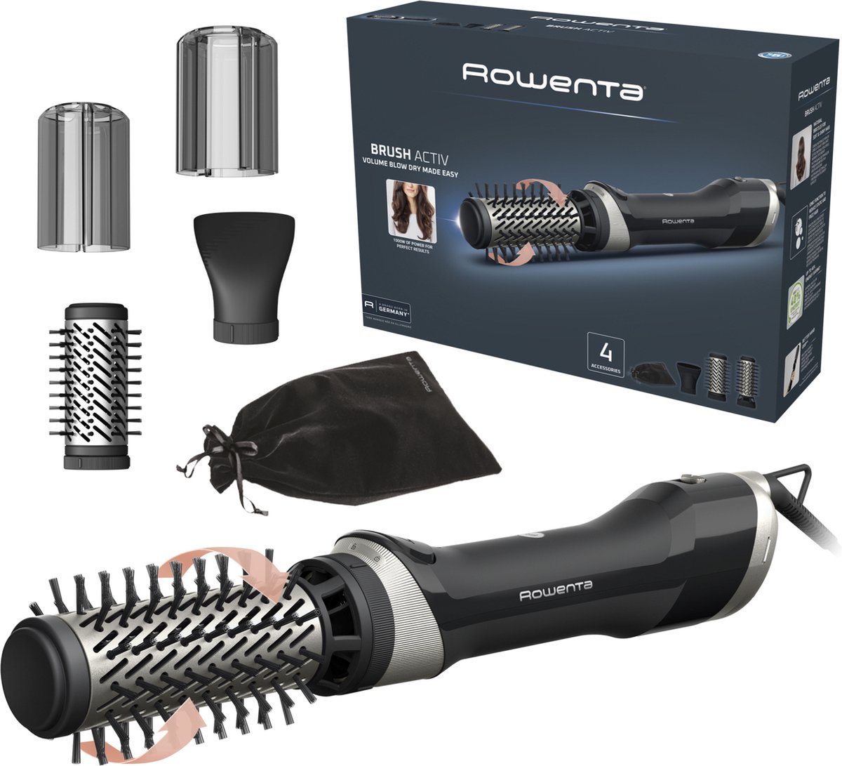 Rowenta Brush Activ Renewal UB9530 - Krulborstel - Roterend - Ionische Technologie - 3 Snelheden