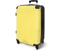 NoBoringSuitcases.com NoBoringSuitcases.com® - Koffer groot - Rolkoffer lichtgewicht - Valies pastel geel - Reiskoffer met 4 wielen - Reizen - Reistrolley ruimbagage - 20 kg bagage